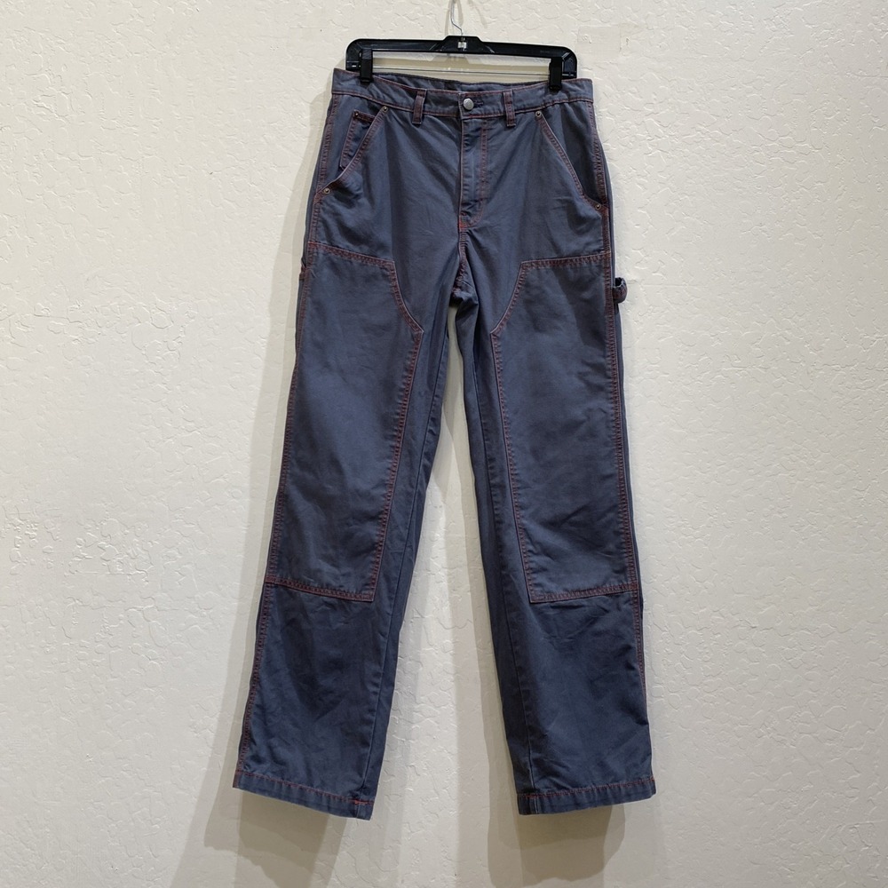 BDG Urban Outfitters Carpenter Pants 28 Blue Gray Double Knee Streetwear Skater